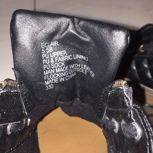 Black leather Steve Madden sneakers - Picture 5 of 6